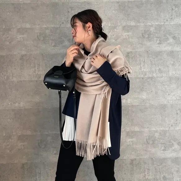 バックギャザープリーツフラノトップス